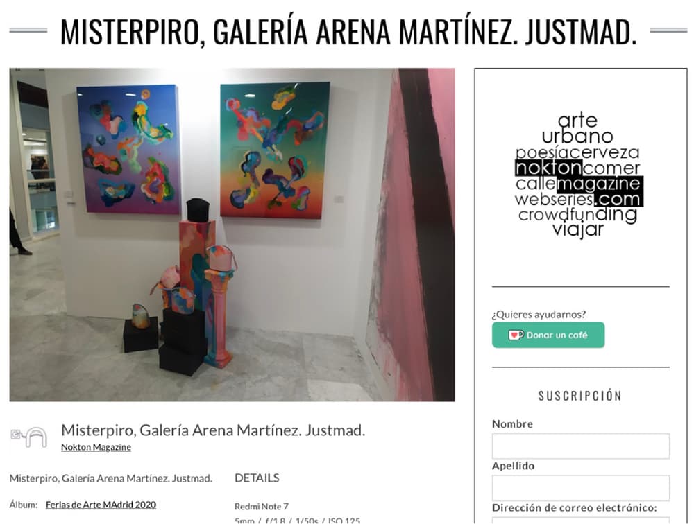 Arena Martinez Projects - Contemporary Art - Nokton Magazine - Misterpiro - Press